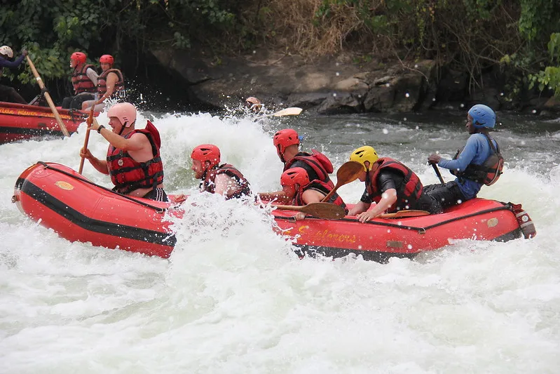 white water rafting on the Nile